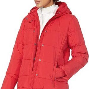 Amazon Essentials Women's Heavyweight Long-Sleeve Hooded Puffer Coat, Medium